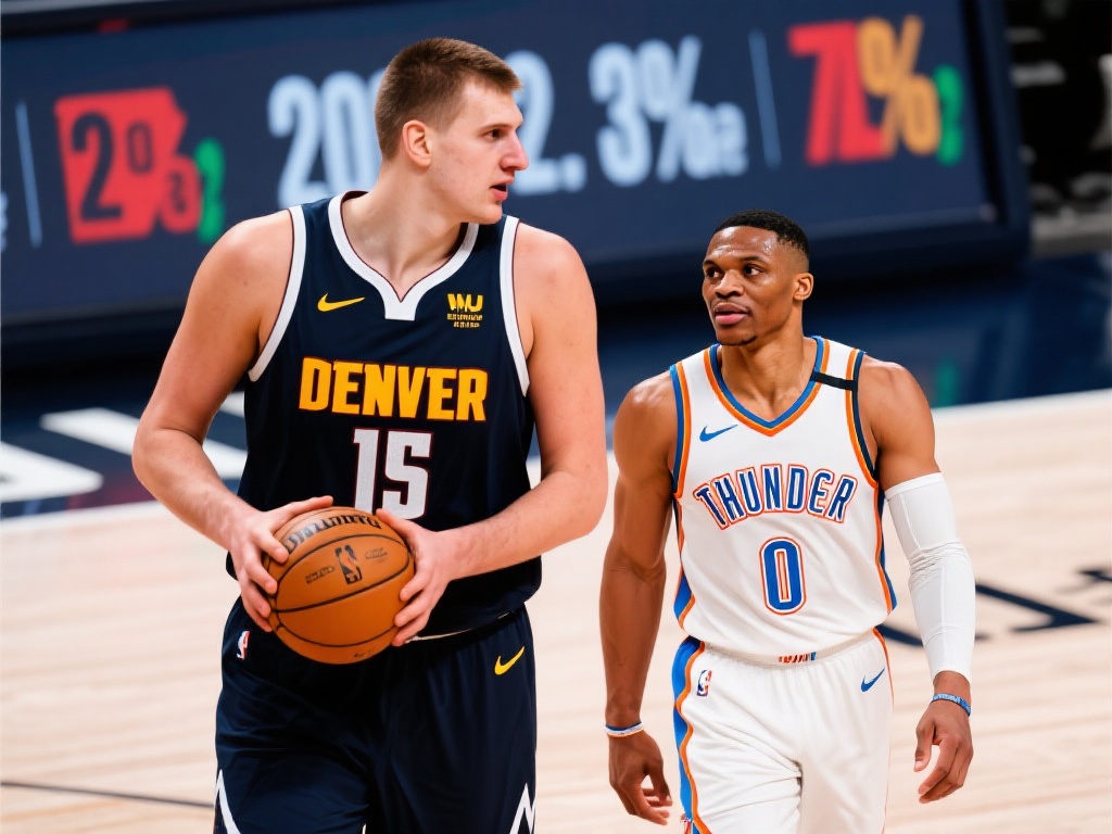 约基奇和威少的数据虽然来自不同方向，但却